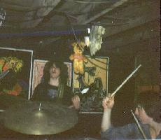 Me jamming with Ron Louden in my basement